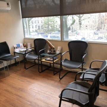 Dental Partners of Brookline Clinic's Waiting Area