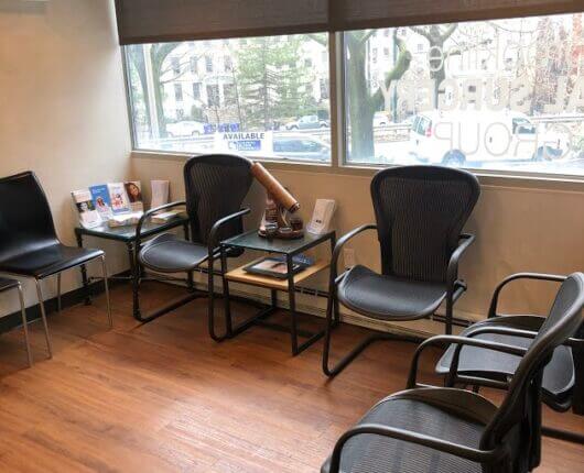 Dental Partners of Brookline Clinic's Waiting Area